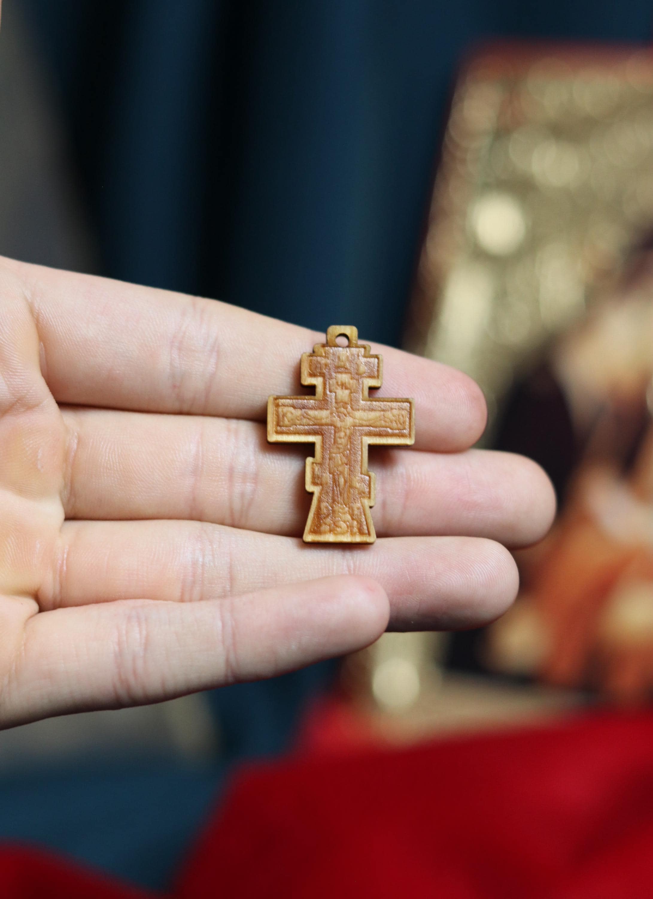 Wooden Orthodox cross, Wooden cross, Orthodox pendant, Christian cross, Jesus crucifix, Wlessed cross, Orthodox necklace, Eastern Orthodox