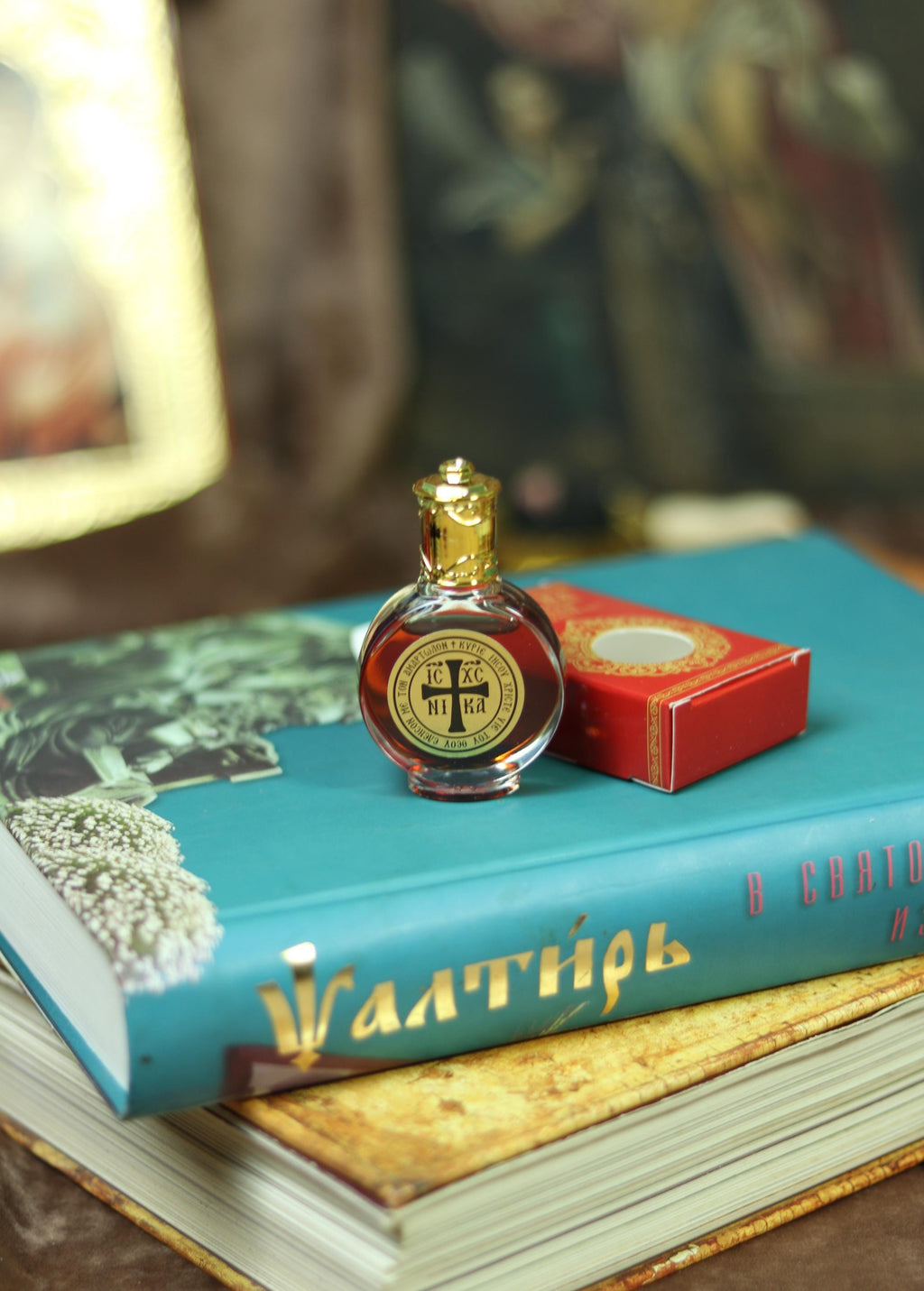 Orthodox Anointing Oil Roller Bottle, Holy Oil from Jerusalem, Prayer Oil with Cross, Christian Religious Gift, Healing Fragrance, Myrrh oil