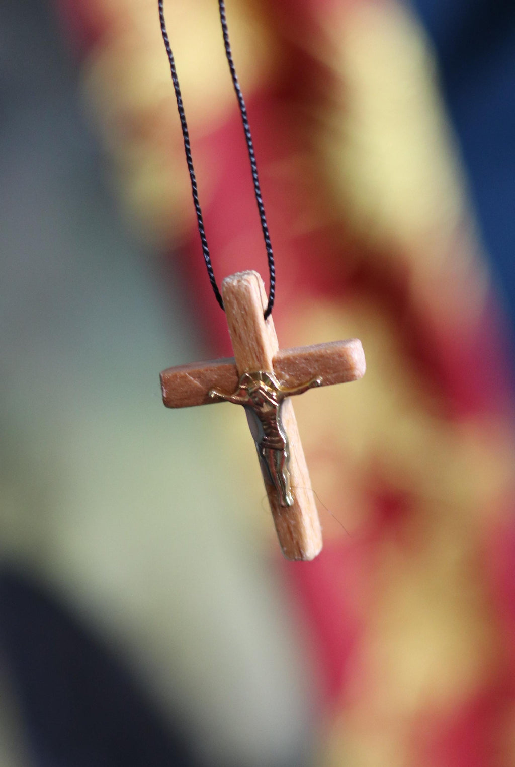 Orthodox Wooden Cross Pendant – Compressed Wood, Jesus Crucifix, Blessed in Church, Orthodox cross, Orthodox icon