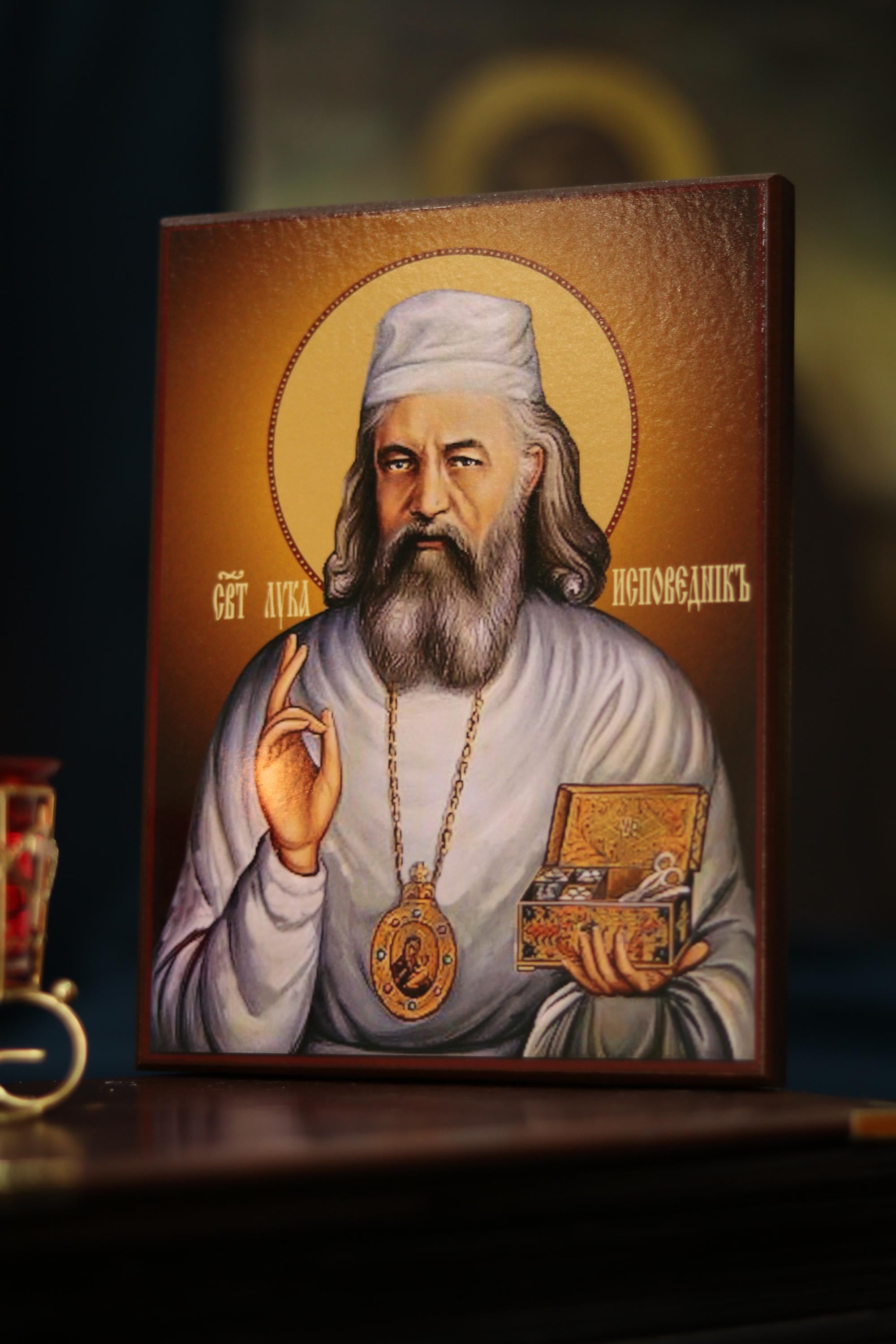 St Luke Crimea Doctor Orthodox Wooden Icon