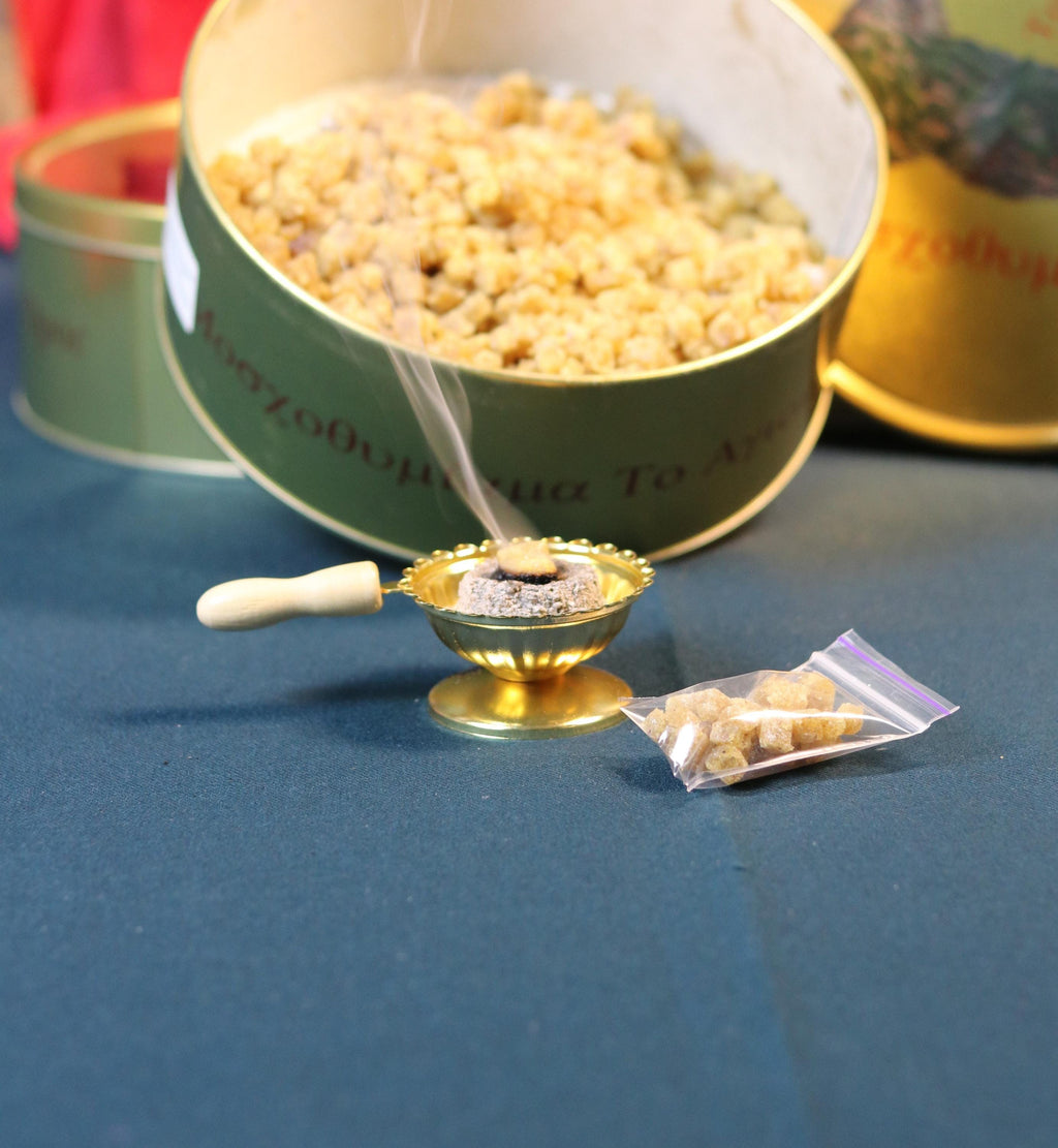 Orthodox Prayer Set – Metal Censer, 60g Monastery Incense, Charcoal Tablets, Incense holder, Incense burner, Incense sticks, Orthodox prayer