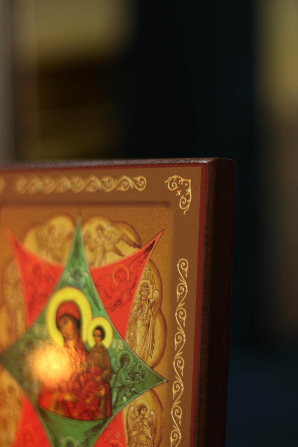 Orthodox Wooden Icon ., Burning Bush Mother of God Icon, Neopalimaya Kupina