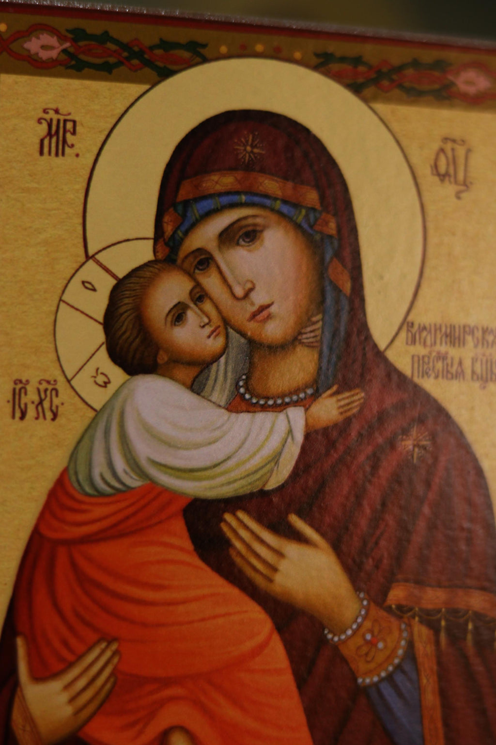 Orthodox Wedding Icon Pair Vladimir Mother of God Wooden Orthodox Icons