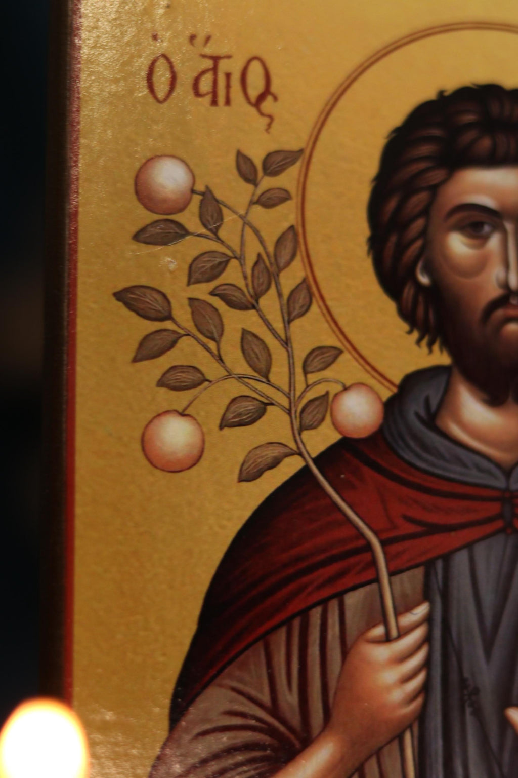 Orthodox Icon of Saint Euphrosynos the Cook – Wooden Icon Christian Icon