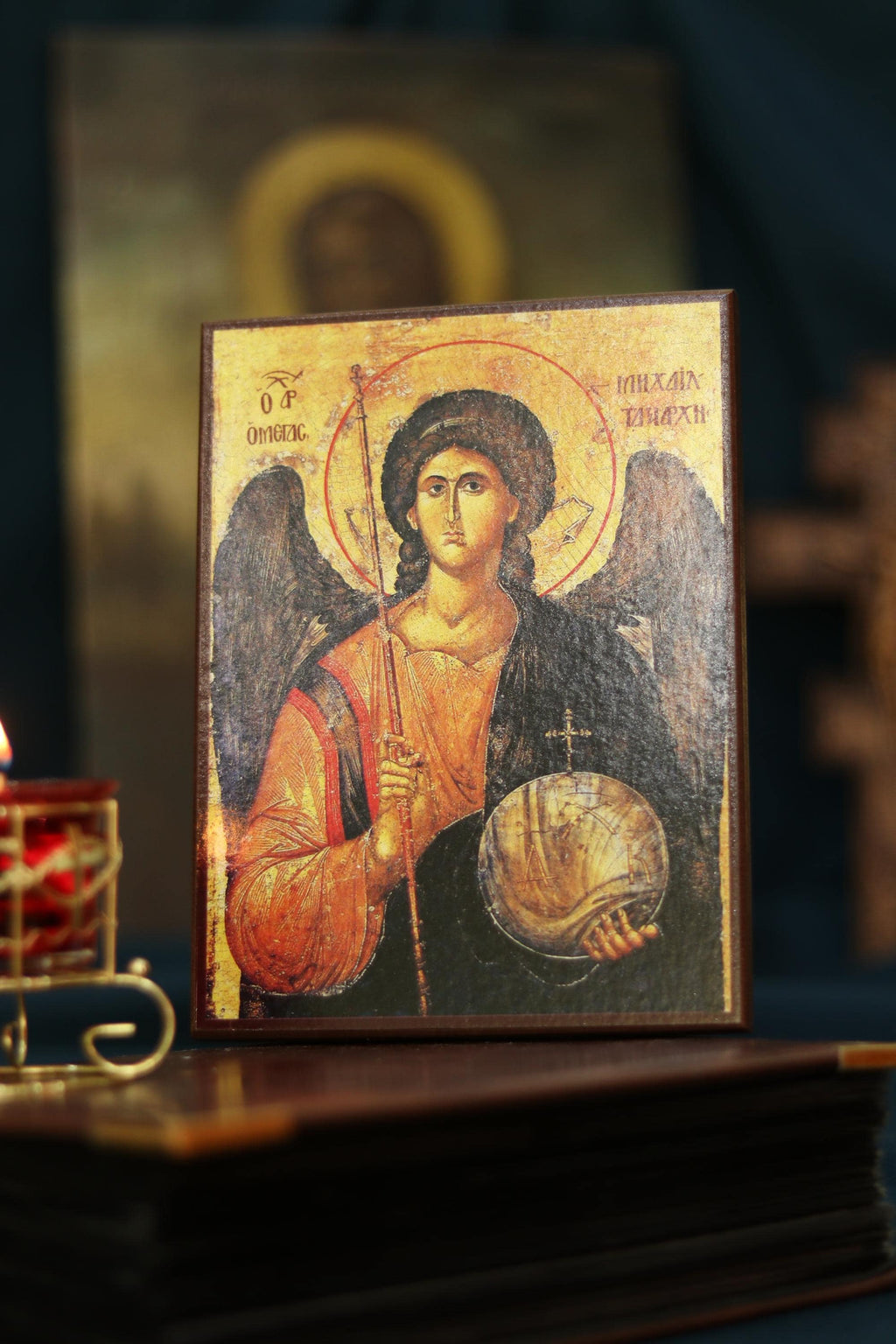 Archangel Michael Byzantine Icon Orthodox Wood Icon