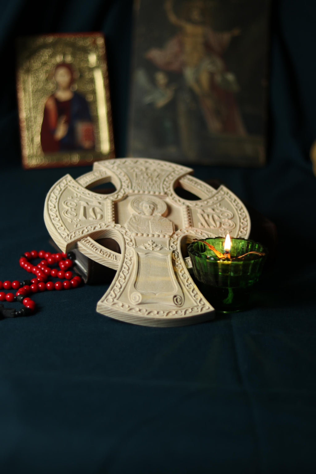 Wooden Beech Cross 12 Inch, Church Cross, Cross of Lord Jesus Christ, Christian Cross, Orthodox Cross