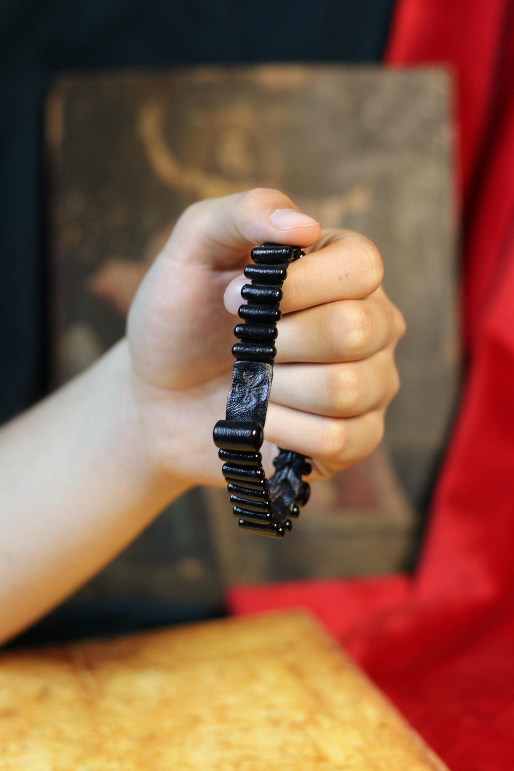Handmade leather orthodox prayer rope, Chotki prayer rope, Rope bracelet, Prayer beads, Prayer bracelet, Brojanica, Rosenkranz
