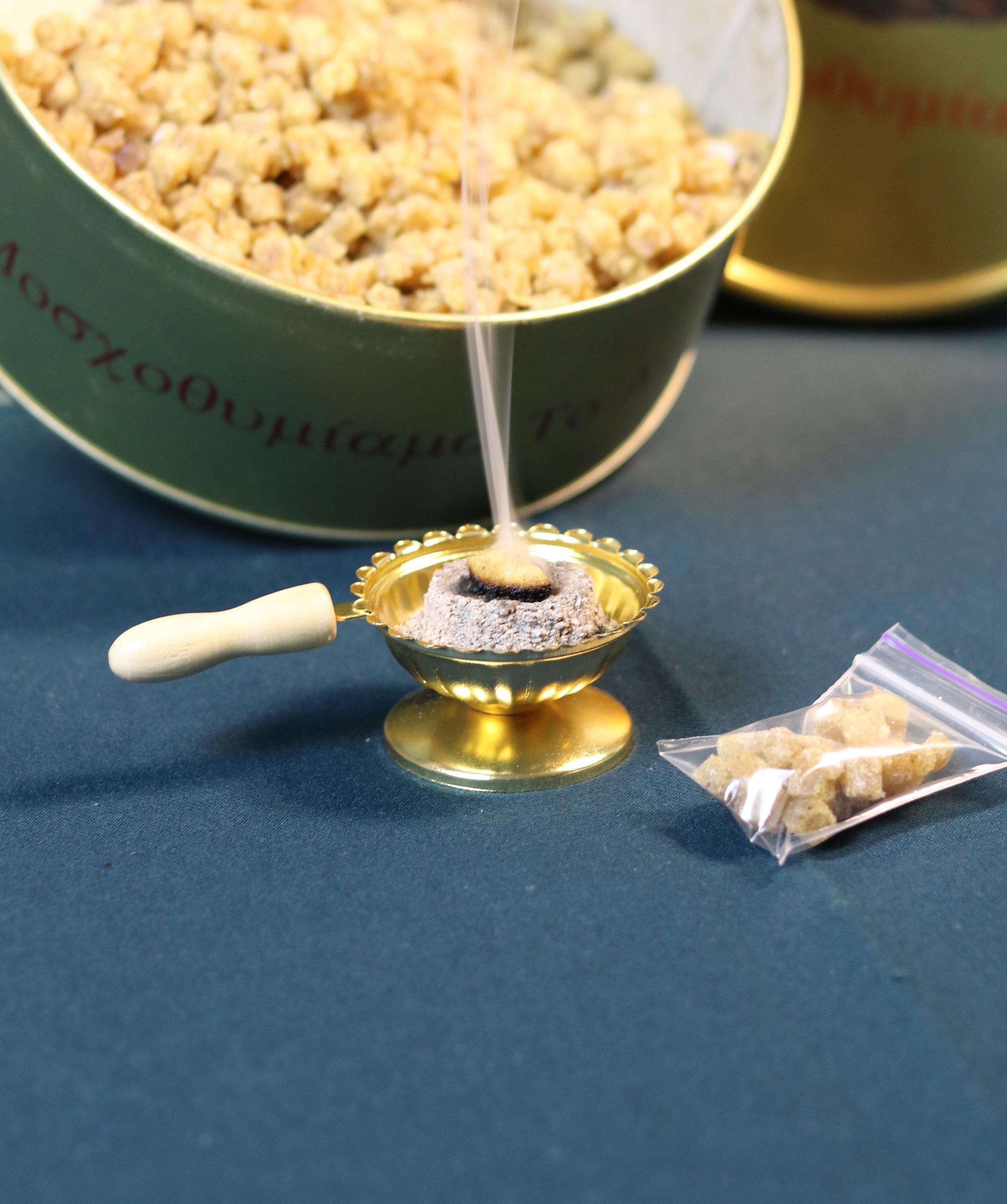 Orthodox Incense Set – Metal Censer, 60g Natural Resin Incense, Charcoal Tablets, Prayer Burner for Home Altar or Church Use