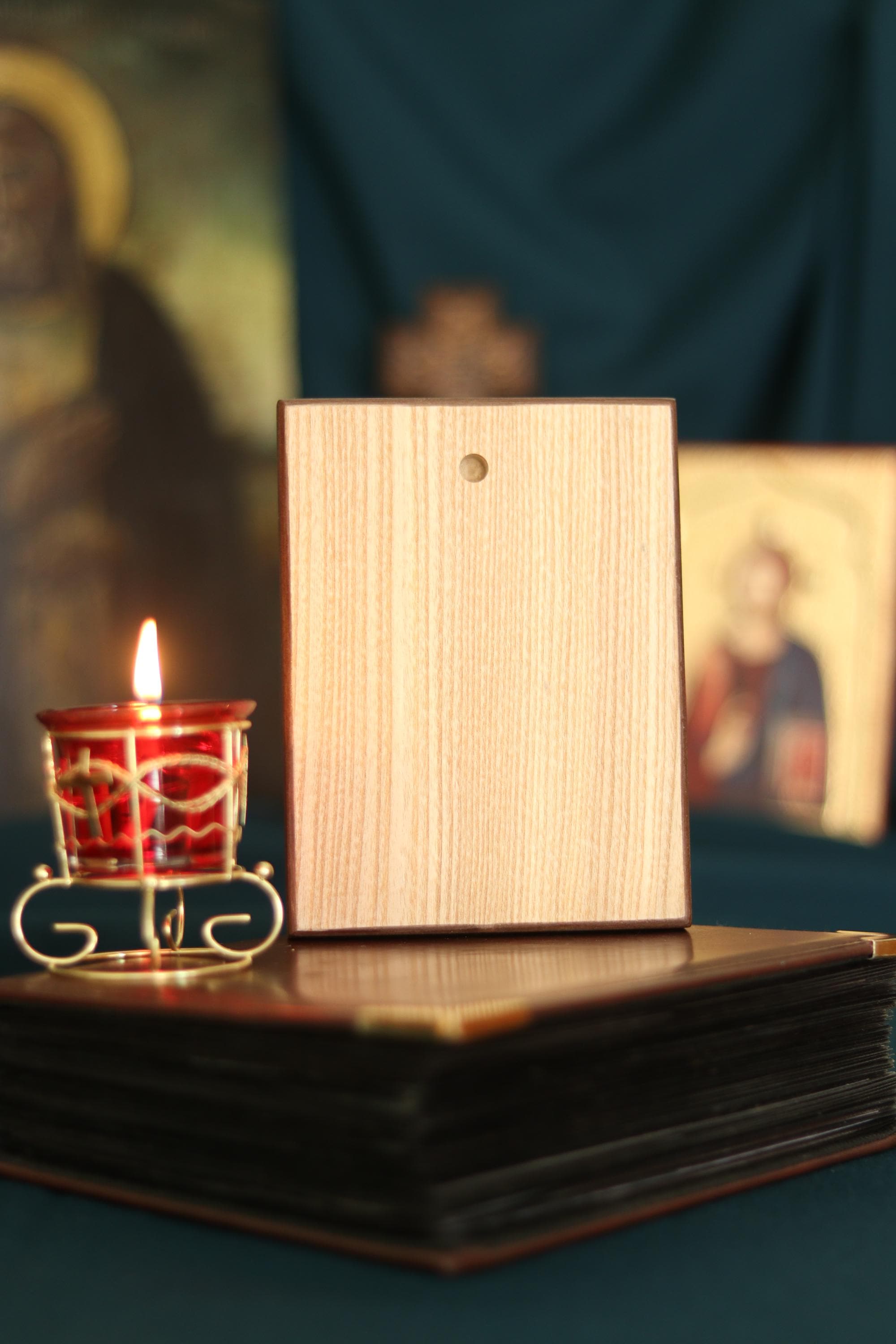 Archangel Barachiel Orthodox Wooden Icon Byzantine Prayer
