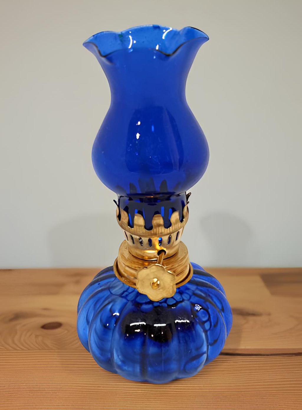 Glass Oil Lamp 11cm x 5cm, Blue Icon Lamp, Retro Lamp, Vintage Oil Candle, Orthodox Prayer Lamp, Eastern Orthodox, Church Oil Lamp