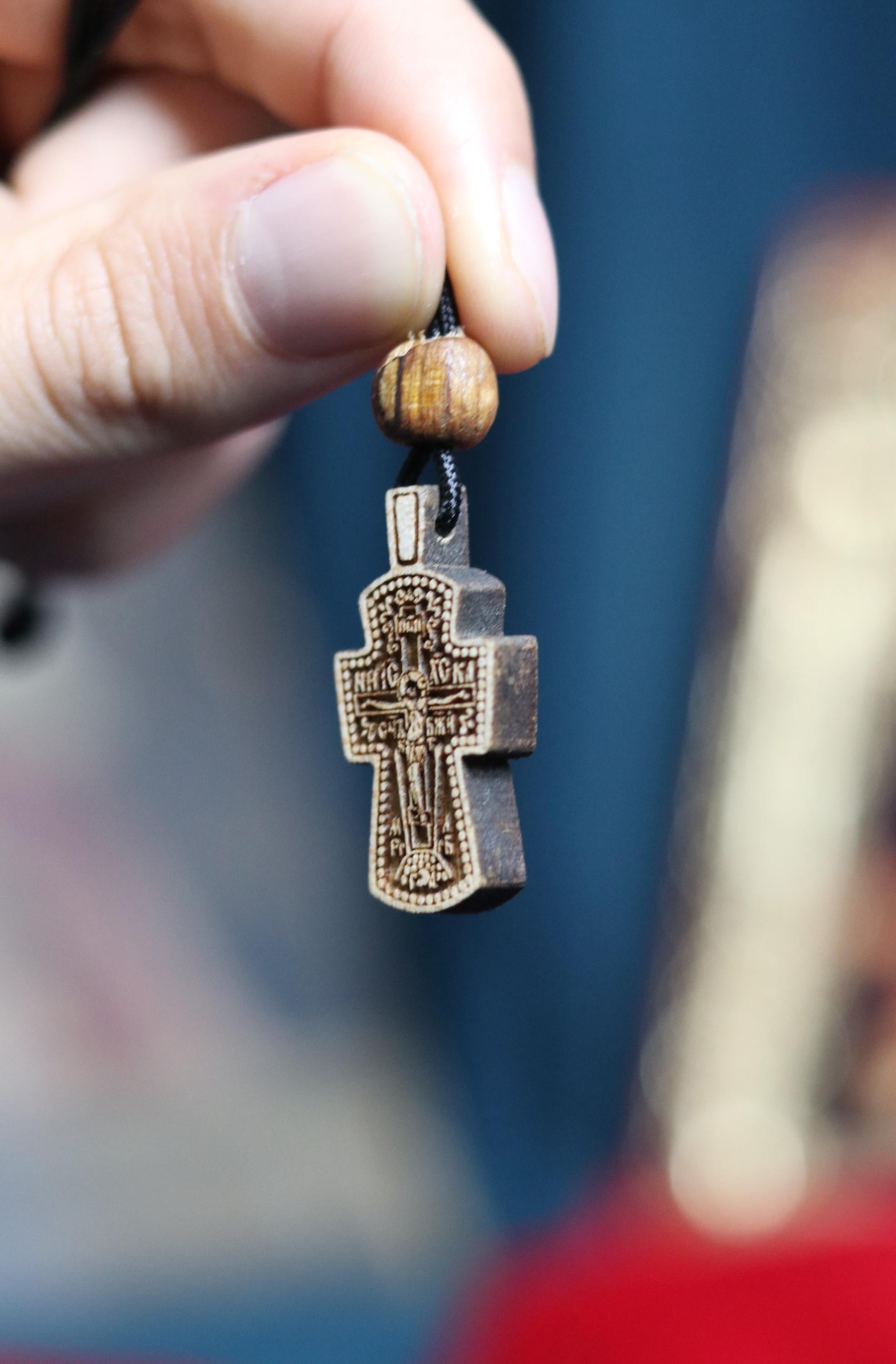 Wooden Orthodox cross, Wooden cross, Orthodox pendant, Christian cross, Jesus crucifix, Wlessed cross, Orthodox necklace, Eastern Orthodox