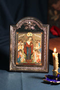 Icon of the Virgin Mary, God's mother, "Joy of All Who Sorrow" icon, Orthodox icon, Orthodox christian, Christianity art, Icon 14x19 cm