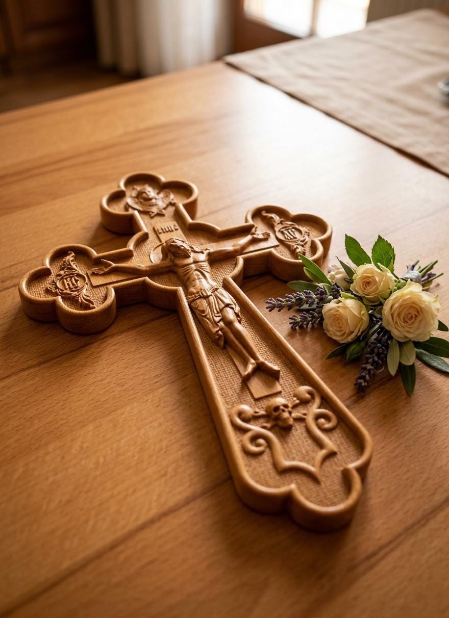 Wooden Crucifix 7.9–19.7 Inches, Church Cross, Wooden Cross, Jesus Christ Cross, Christian Cross, Orthodox Cross, Home Decor Cross