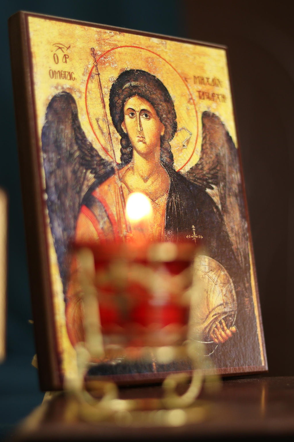 Archangel Michael Byzantine Icon Orthodox Wood Icon