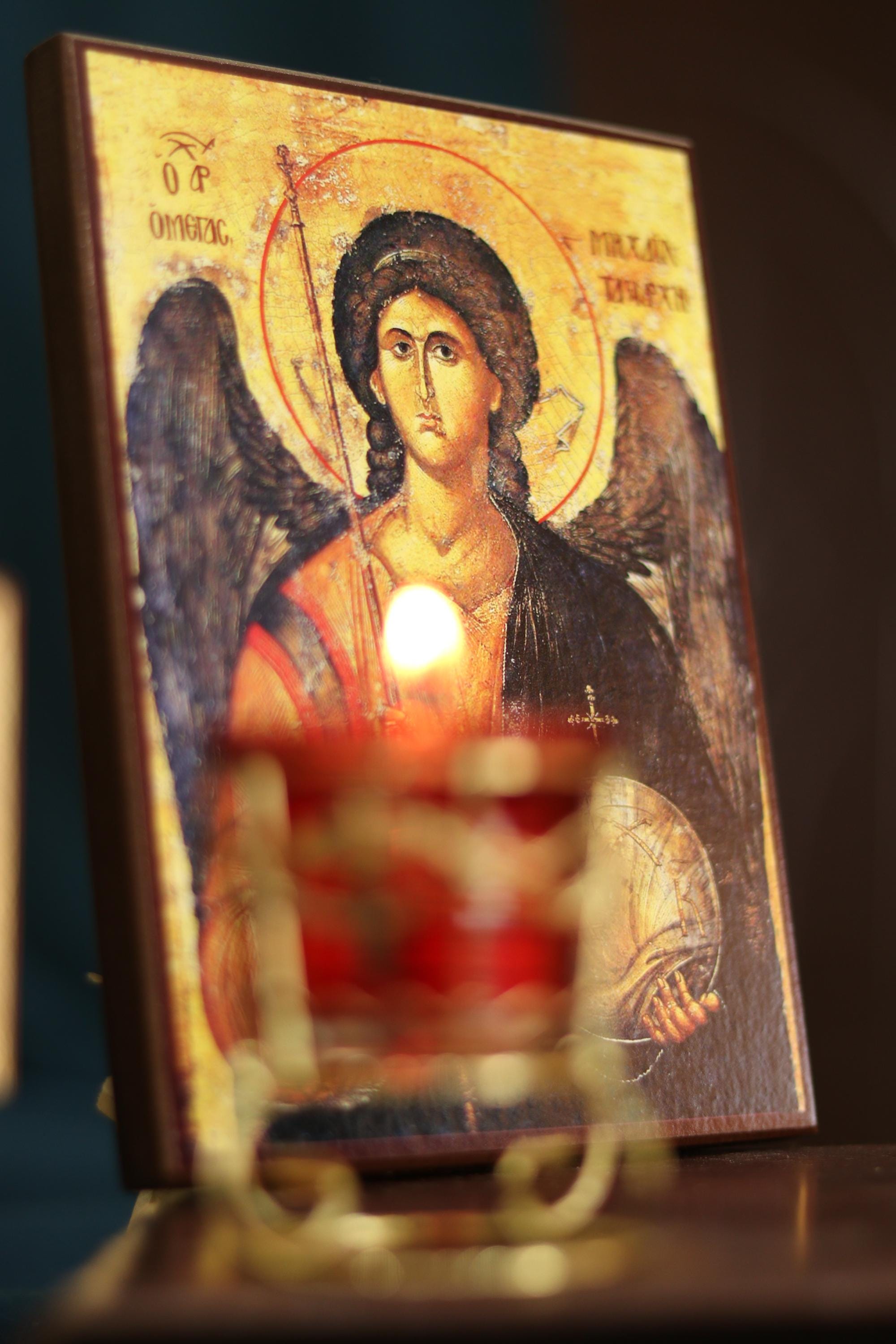 Archangel Michael Byzantine Icon Orthodox Wood Icon