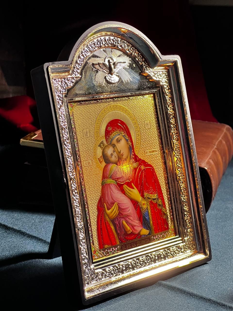 Icon of the Virgin Mary, God's mother, "Seeking of the Lost" icon, Orthodox icon, Orthodox christian, Christianity art, Icon 14x19 cm