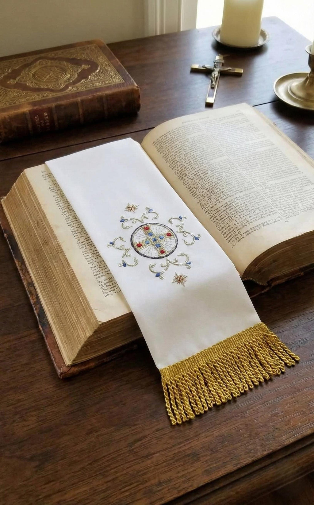 Gabardine Gospel Bookmark 59x6 Inches, Church Bookmark, Orthodox Bookmark, Gospel Ribbon, Liturgical Bookmark, Christian Gift