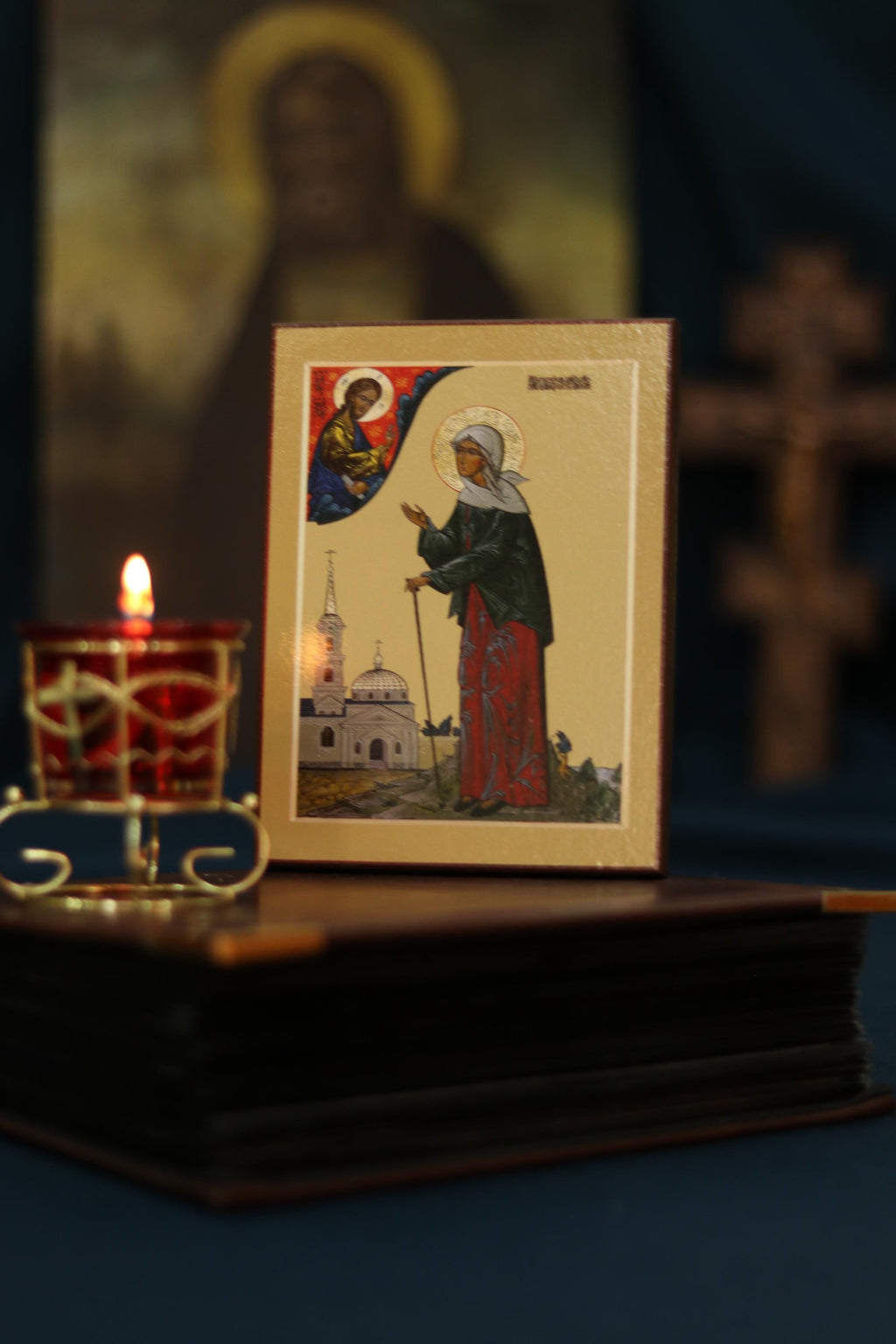 Saint Xenia Icon Wooden Icon Orthodox Prayer Icon Christian Decor