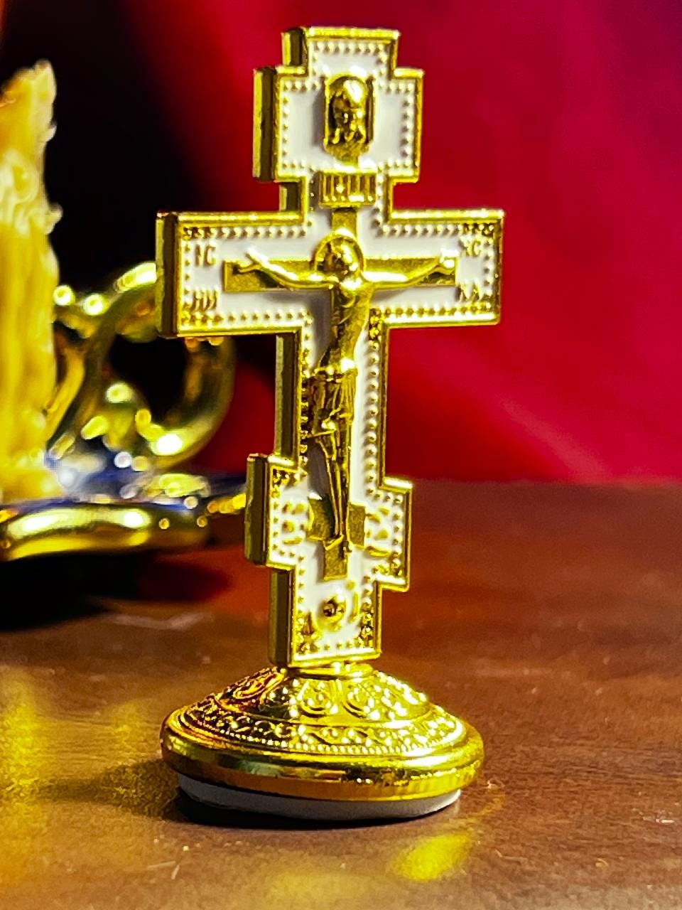 Metal cross. Orthodox cross. Matal car orthodox cross. Crucifix. Matalcross. Maetal car cross. Christian cross. Religious car decor