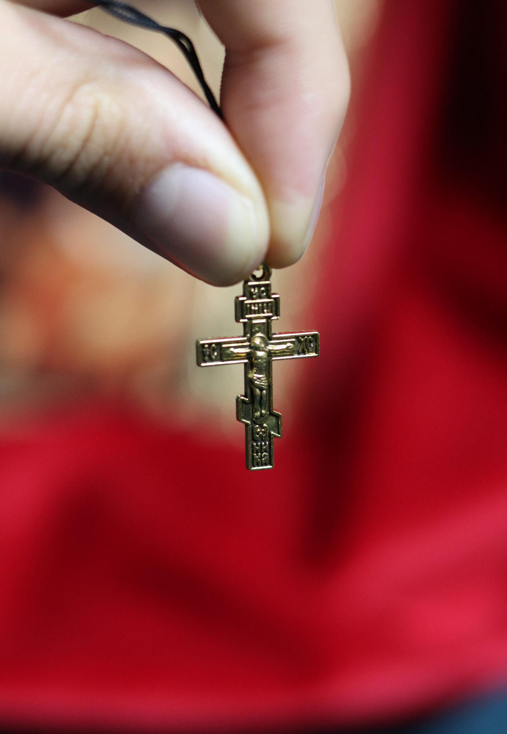 Orthodox Cross Necklace, Large Jesus cross pendant with Jesus Christ, Christian Cross Pendant, Crucifix necklace.