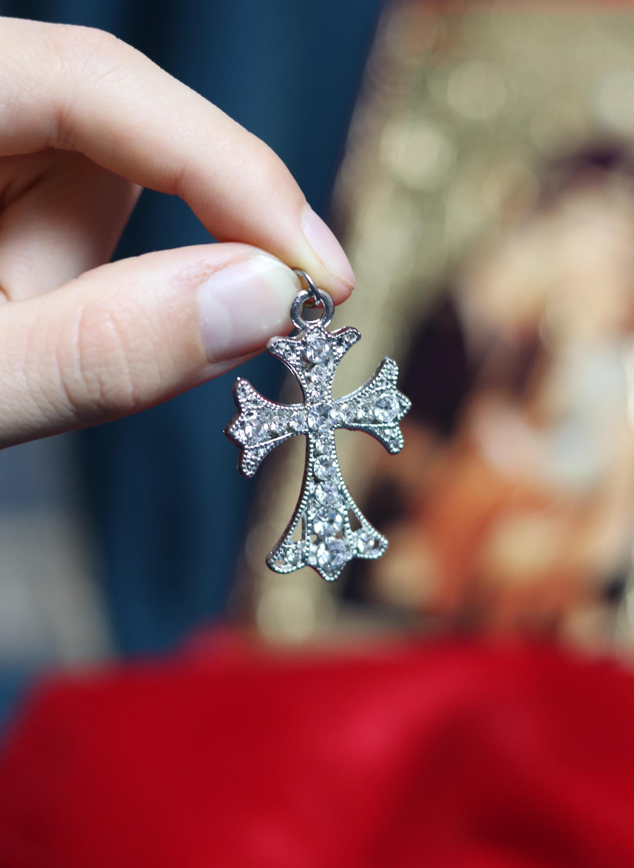 Orthodox Cross Necklace, Jesus cross pendant with Jesus Christ, Christian Cross Pendant, Crucifix necklace, Orthodox pendant