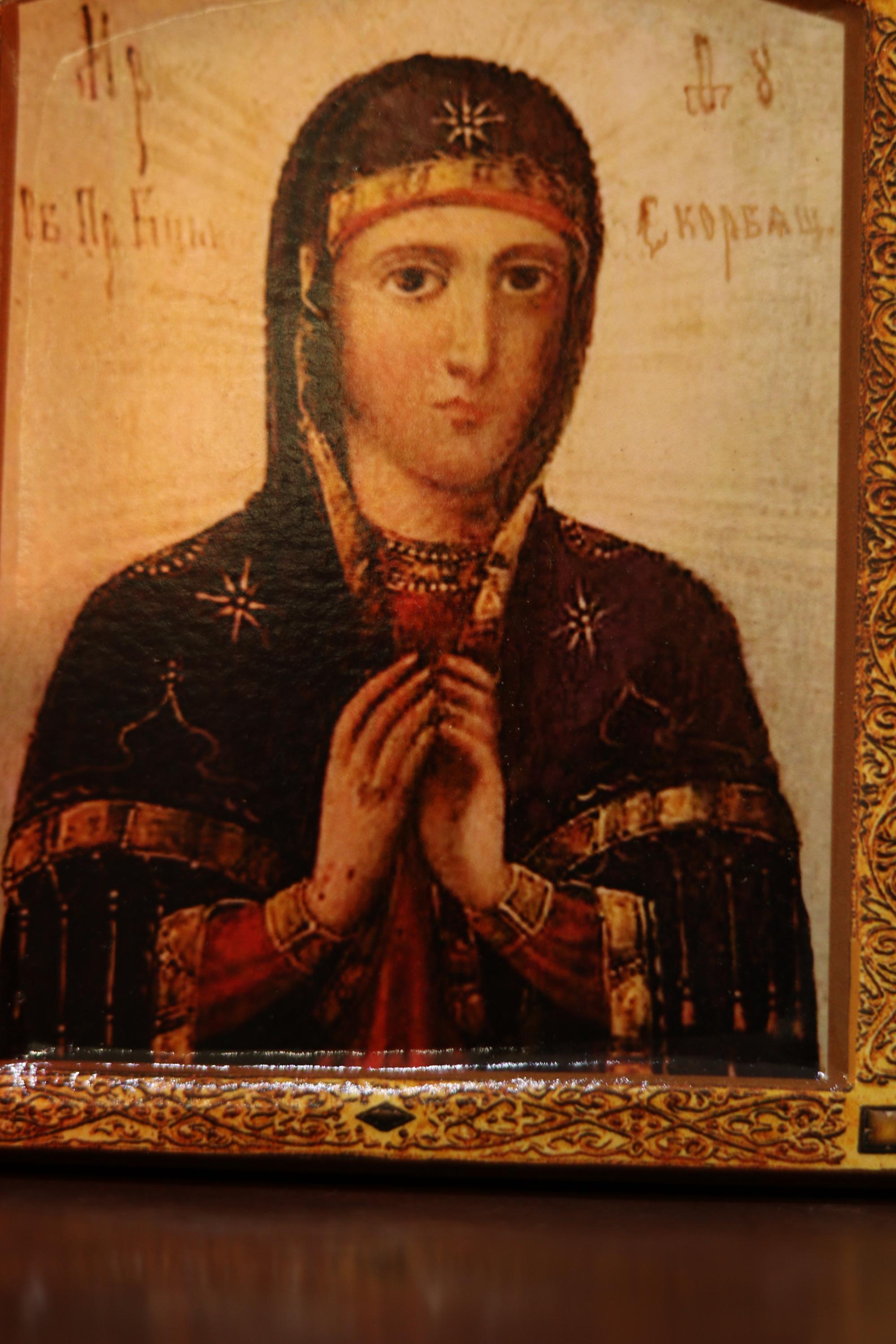 Wooden Orthodox Icon 6.3x4.7 in Our Lady of Sorrows, Virgin Mary, Mother of God