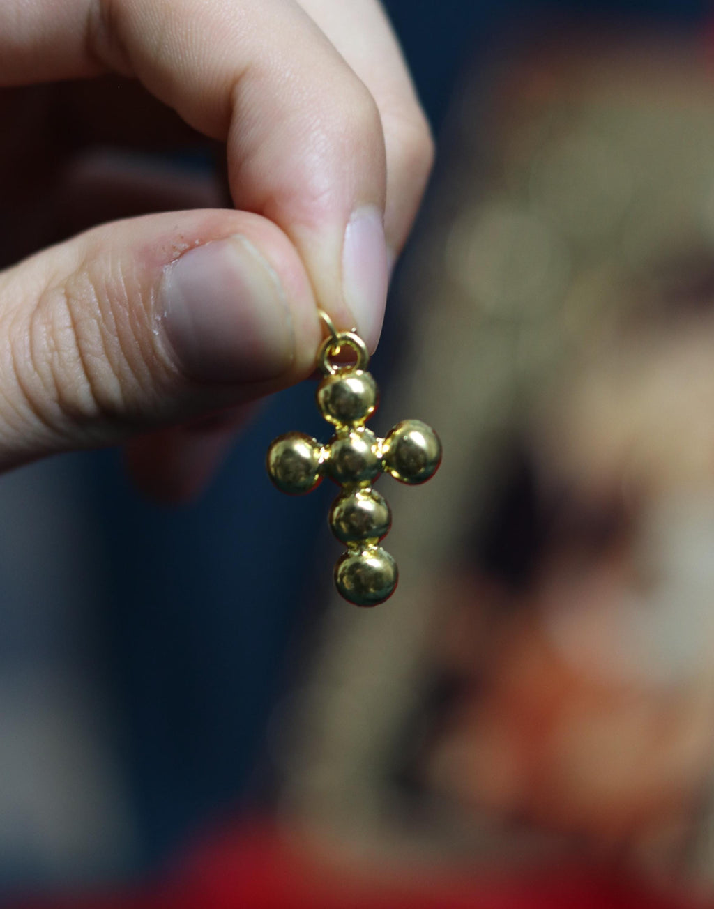 Orthodox Gold Cross Pendant with Rhinestones | Christian Necklace 0.7x1 in, Orthodox cross, Silver cross Rhinestone cross