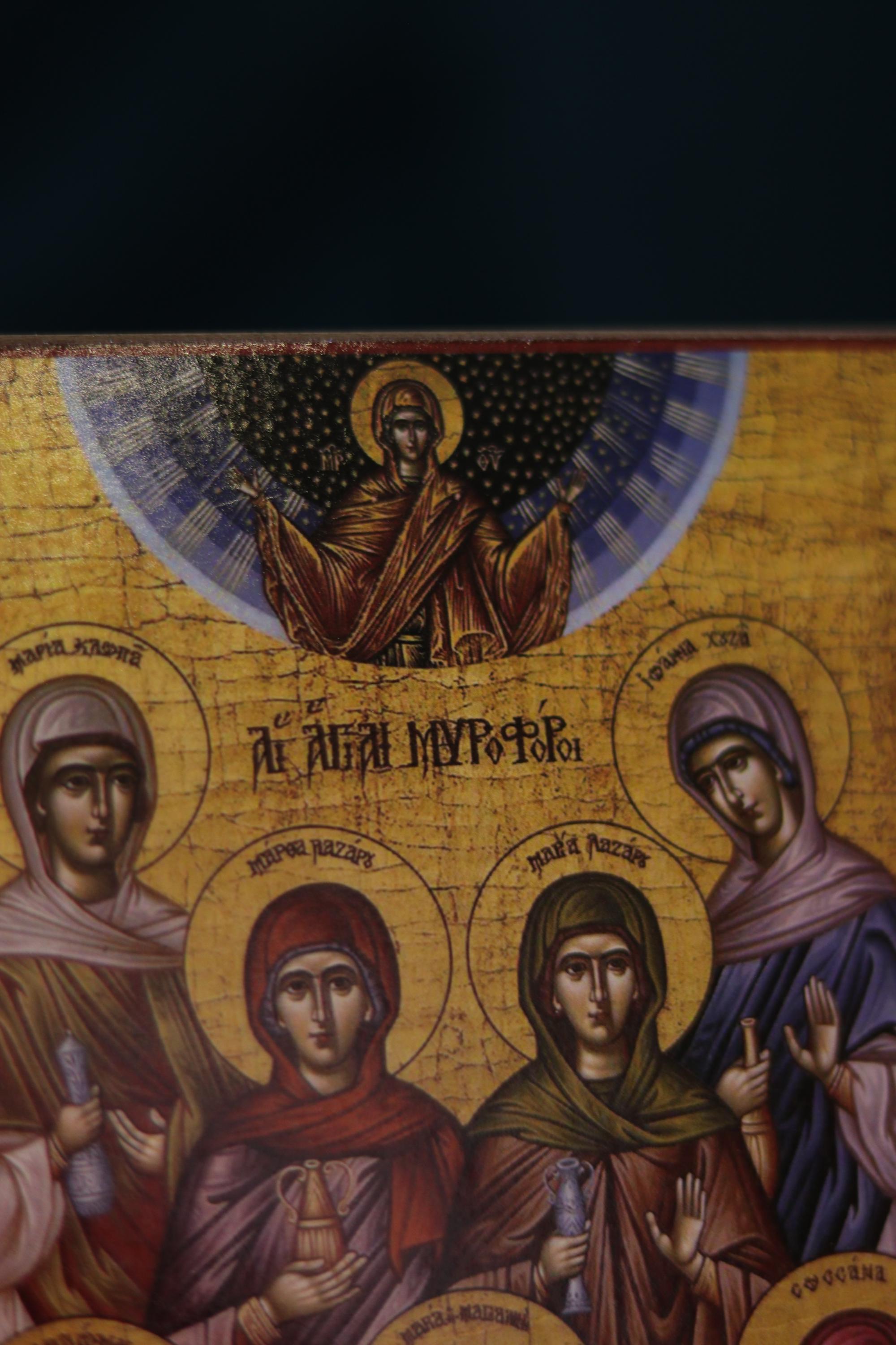 Holy Myrrhbearers Icon Wooden Icon Orthodox Religious Art