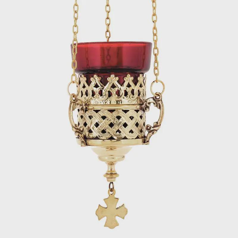 Hanging Vigil Oil Lamp, Orthodox Lampada, Byzantine Church Lamp, Prayer Corner Decor, Religious Decor