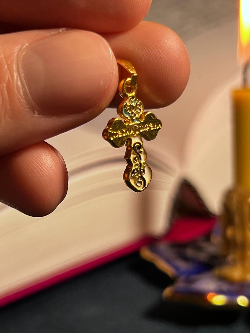 Orthodox Cross Necklace, Jesus cross pendant with Jesus Christ, Christian Cross Pendant, Crucifix necklace.