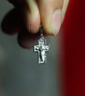 Orthodox Silver Cross Pendant – Sterling Silver 925 – 0.9×1.5 cm – 1.26 g – Mini Crucifix Necklace, Crucifix Pendant, Baptism gift