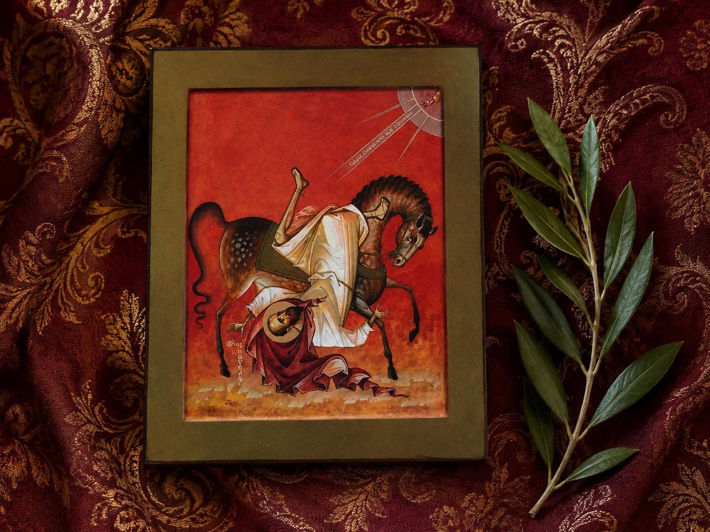 Saint Paul Damascus Icon Wooden Icon Orthodox Travel Art