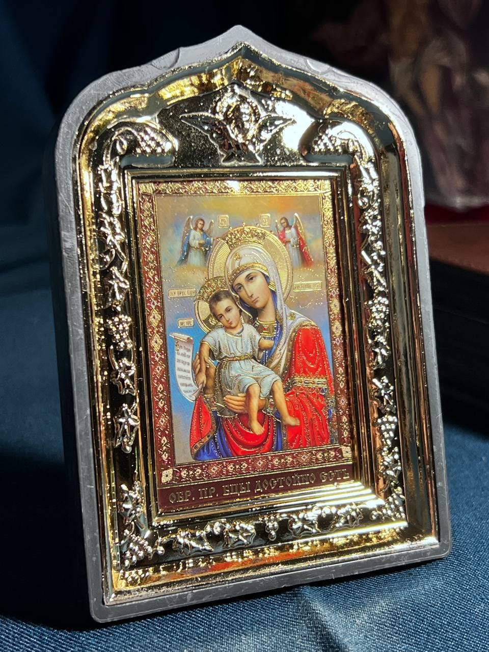 Icon of the Virgin Mary, God's mother, "It Is Truly Meet" icon, Orthodox icon, Orthodox christian, Christianity art, Icon 10x14 cm