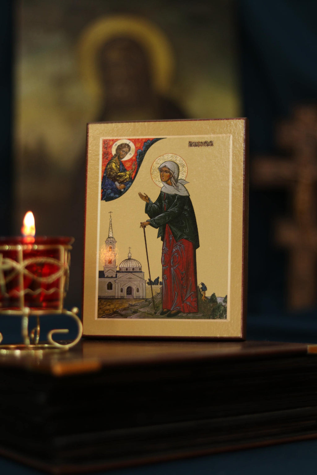 Saint Xenia Icon Wooden Icon Orthodox Prayer Icon Christian Decor