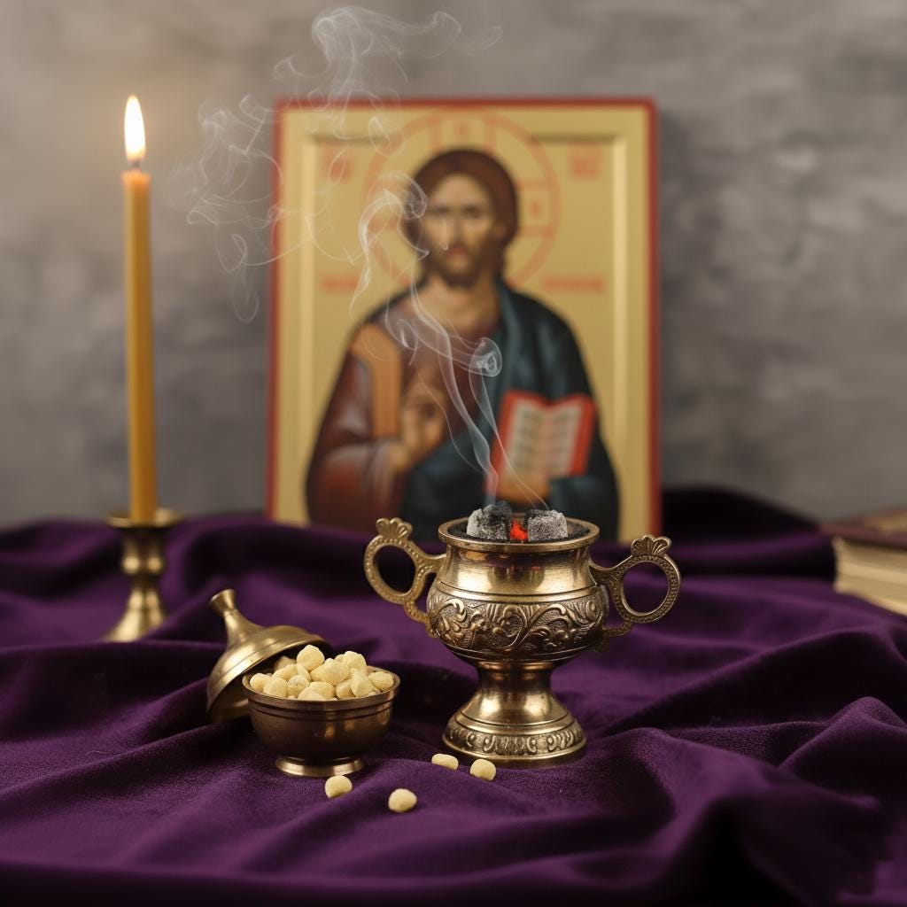 Greek Incense “Two Angels” Kitpino Scent | Orthodox Church Incense | Handmade Athonite Frankincense | Religious Gift | Spiritual Home Decor