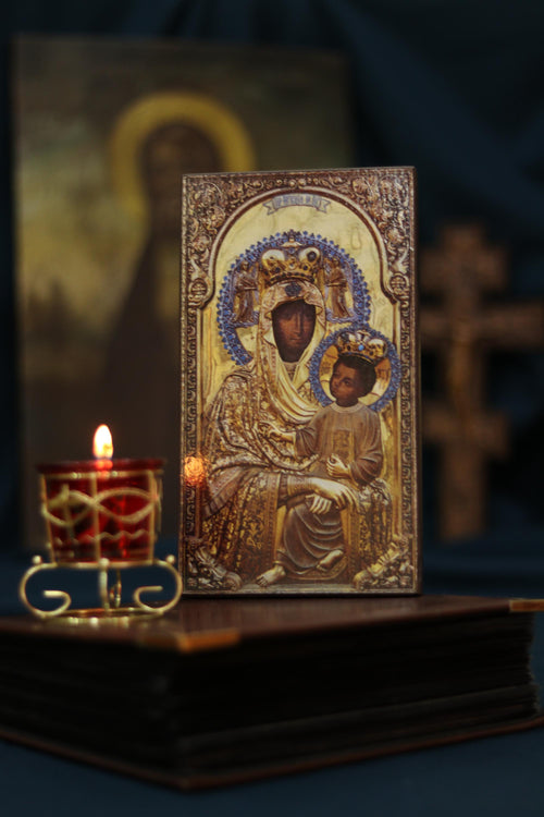 All-Merciful (Vsemylostyva) Mother of God Icon Orthodox Wood Art
