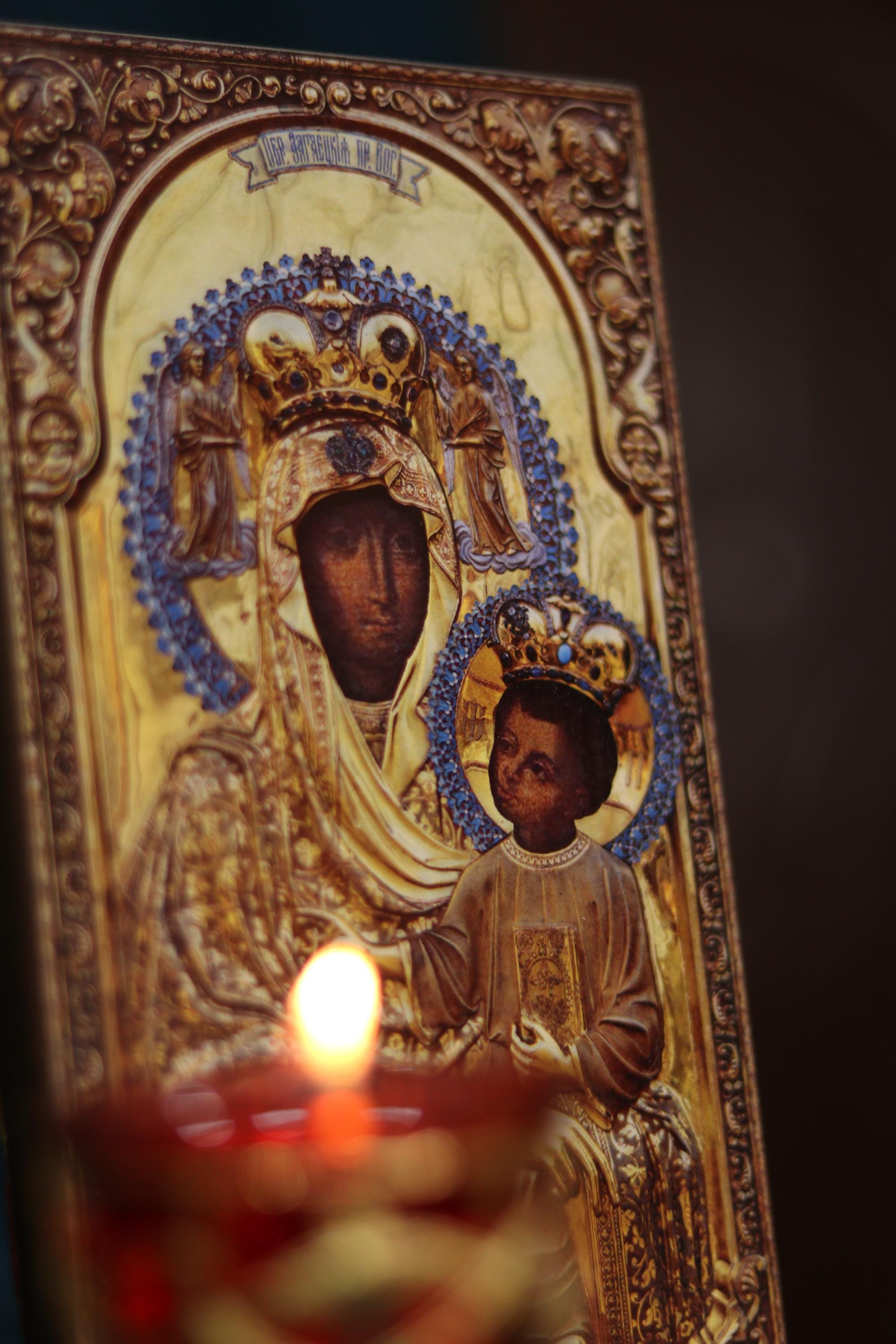 All-Merciful (Vsemylostyva) Mother of God Icon Orthodox Wood Art 6.3x3.9in