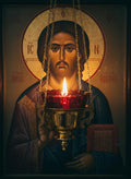 Brass Hanging Oil Lamp, Orthodox Lamp, Icon Lamp