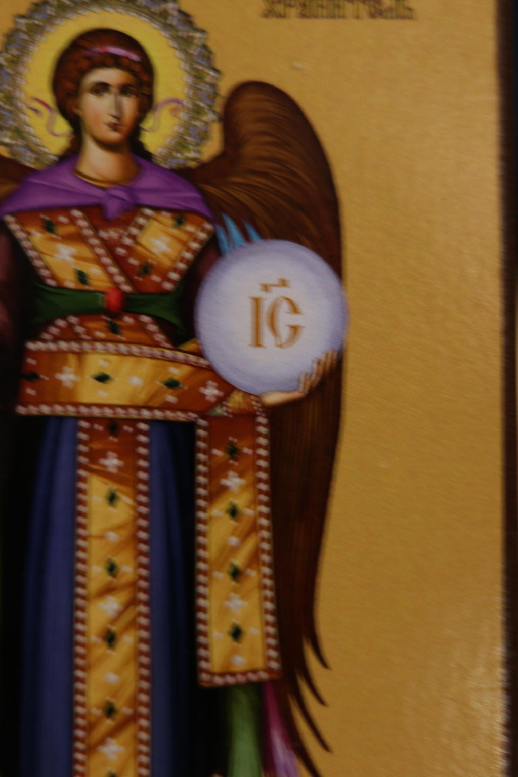 Archangel Michael Wooden Icon Orthodox Religious Plaque