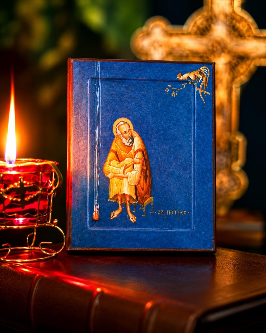 Saint Peter Icon Orthodox Wood Icon Christian Wall Art Prayer Decor