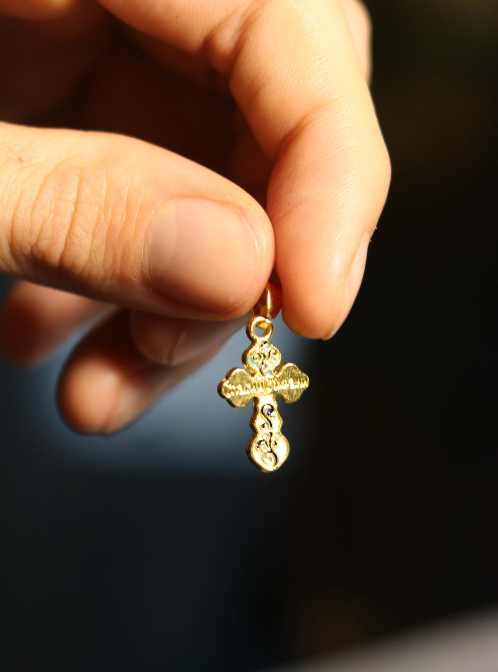 Orthodox Cross Necklace, Jesus cross pendant with Jesus Christ, Christian Cross Pendant, Crucifix necklace.