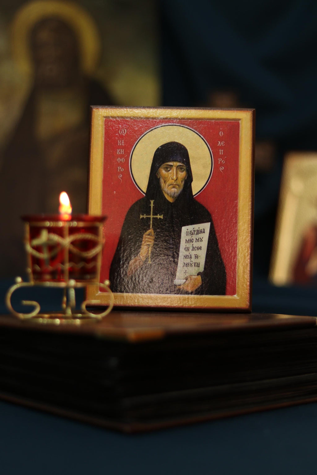 Saint Nikephoros Icon Wooden Icon , Orthodox Christian Byzantine Art