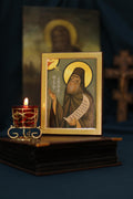 St John Damascene Orthodox Icon, Wooden Icon