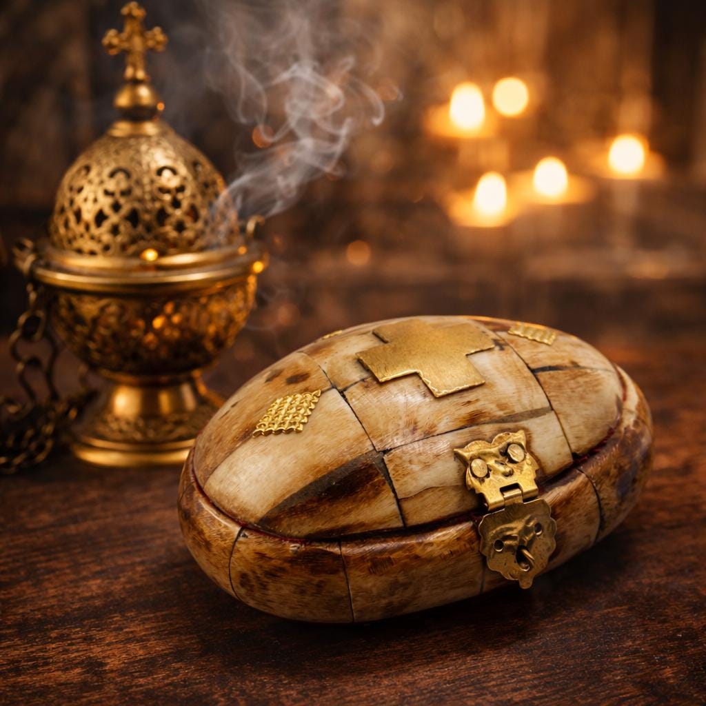 Wooden Incense Box 4x1.6x1.2 in, Orthodox Incense Holder, Church Incense Box, Religious Box