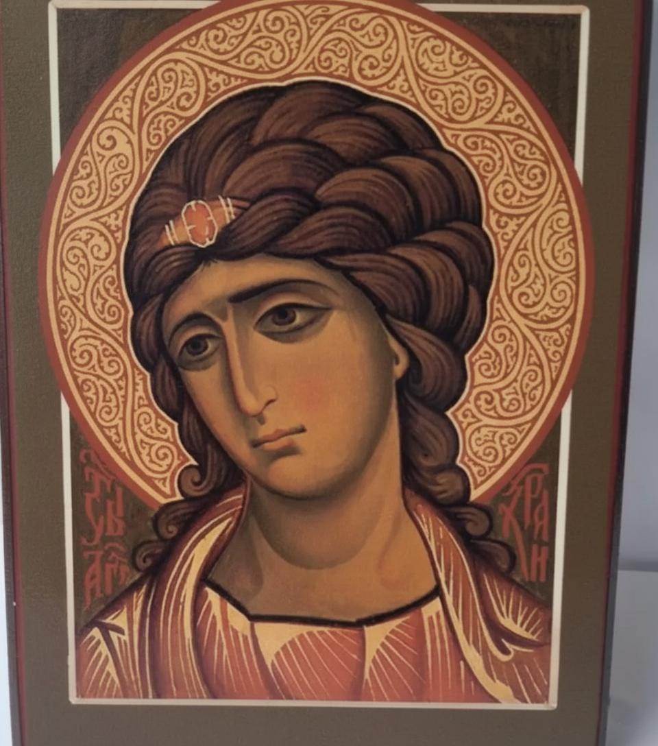 Wooden Icon ch, Archangel Gabriel Icon, Orthodox Icon