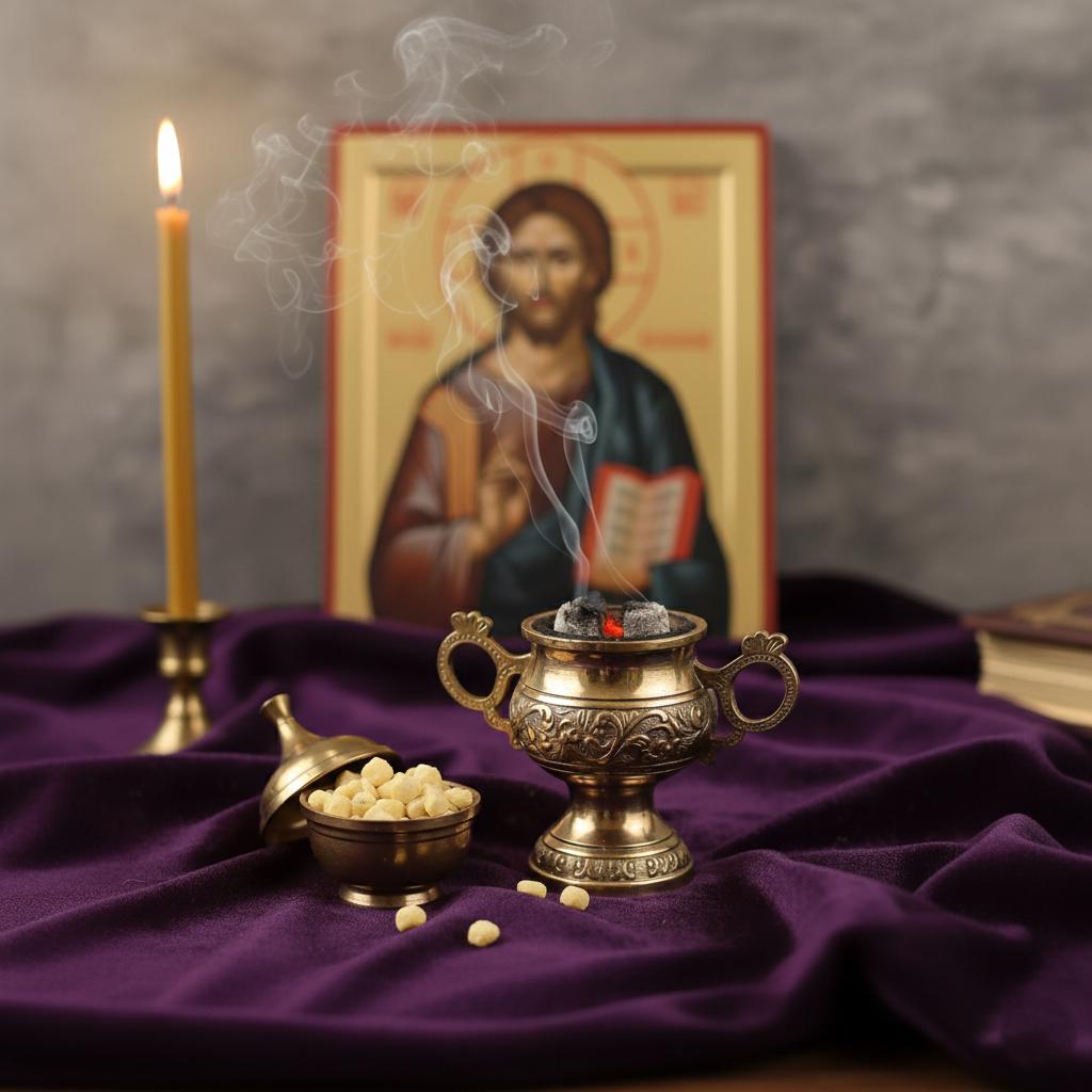 Greek Incense “Two Angels” Kitpino Scent | Orthodox Church Incense | Handmade Athonite Frankincense | Religious Gift | Spiritual Home Decor