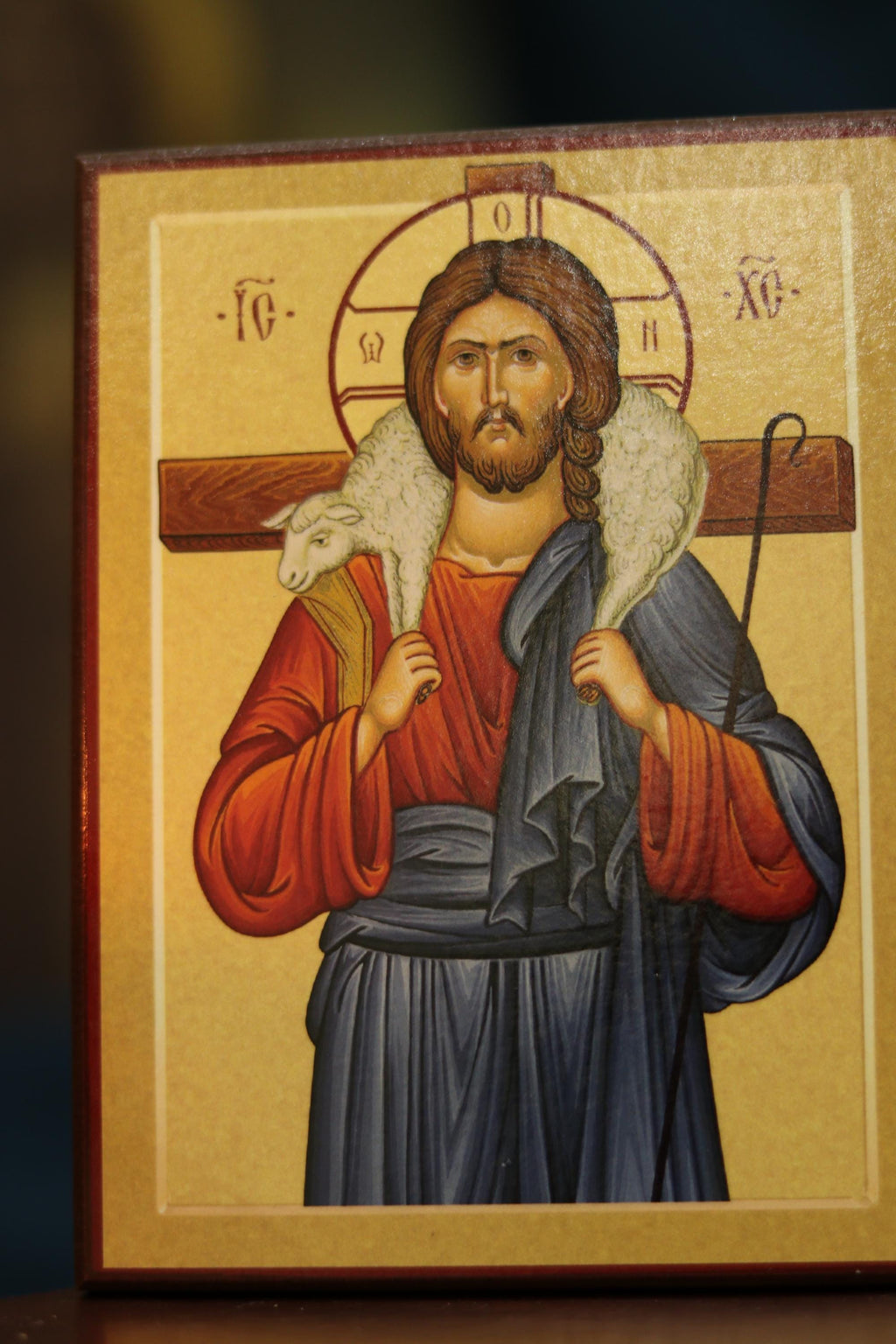 Jesus Christ Icon Wooden Icon 200g, Orthodox Religious Decor