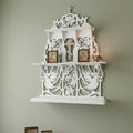 Birch Plywood Iconostasis 31.9 in, Orthodox Home Icon Stand, Prayer Corner Shelf
