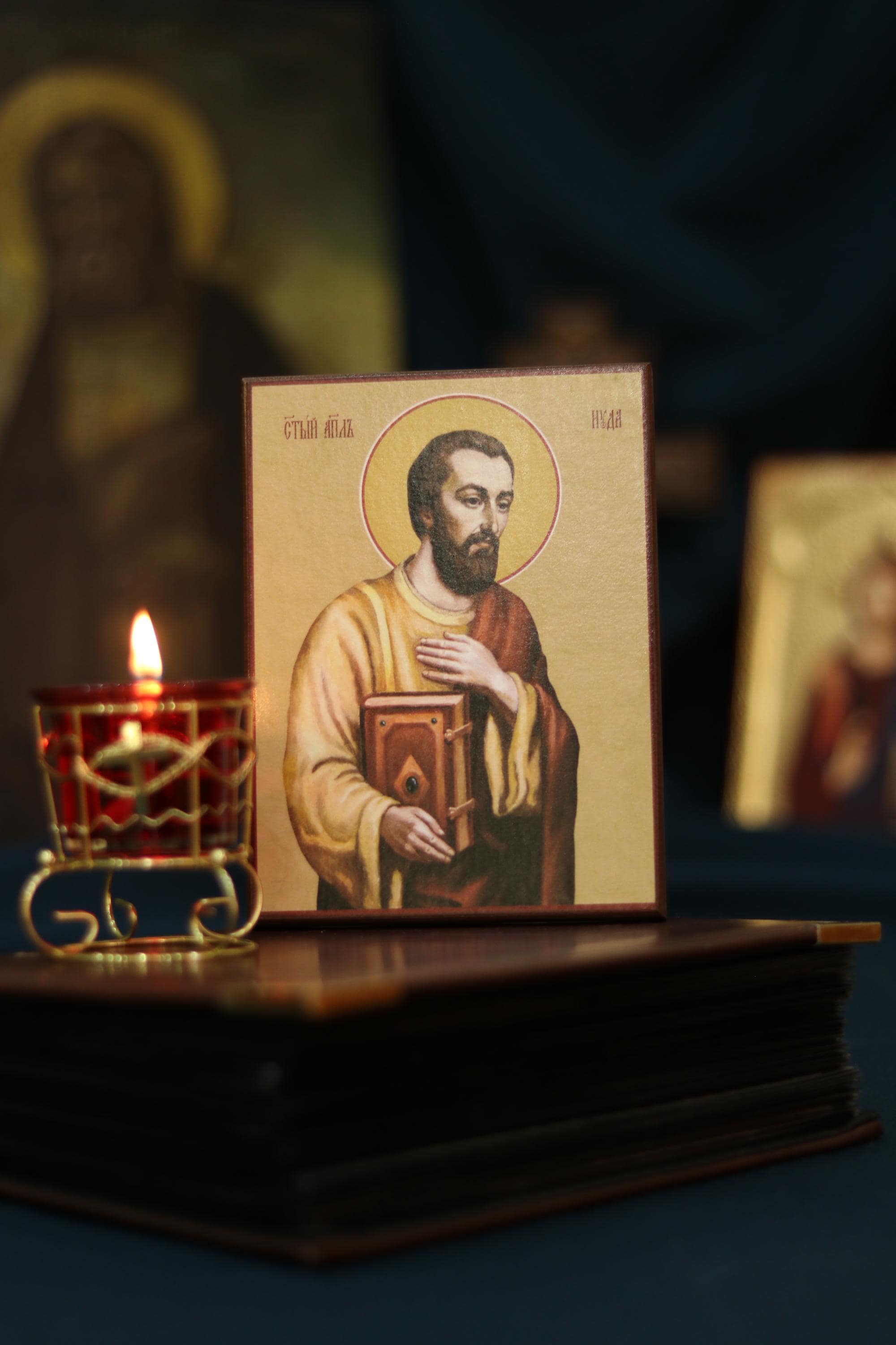 Orthodox Saint Jude the Apostle Icon Wooden Icon ., Judas Thaddaeus, Lebbaeus