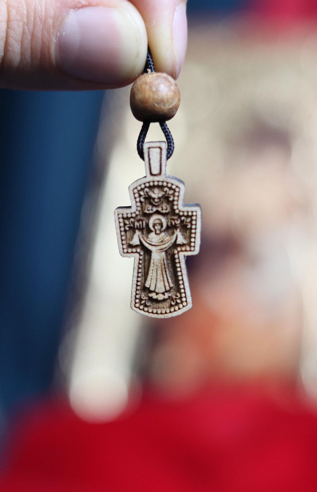 Wooden Orthodox cross, Wooden cross, Orthodox pendant, Christian cross, Jesus crucifix, Wlessed cross, Orthodox necklace, Eastern Orthodox